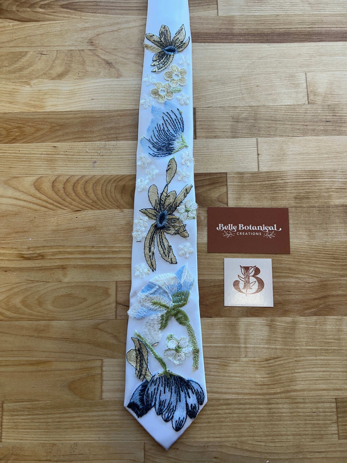 Blue Winter | Floral Tie
