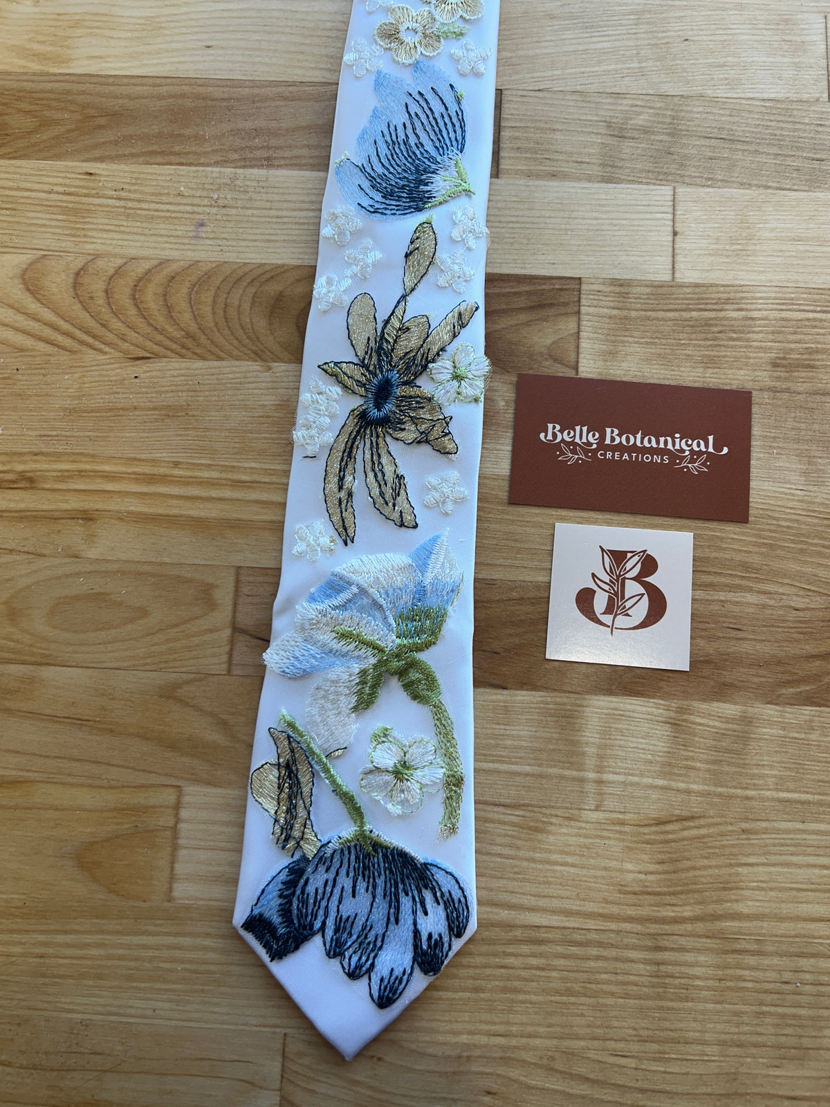 Blue Winter | Floral Tie