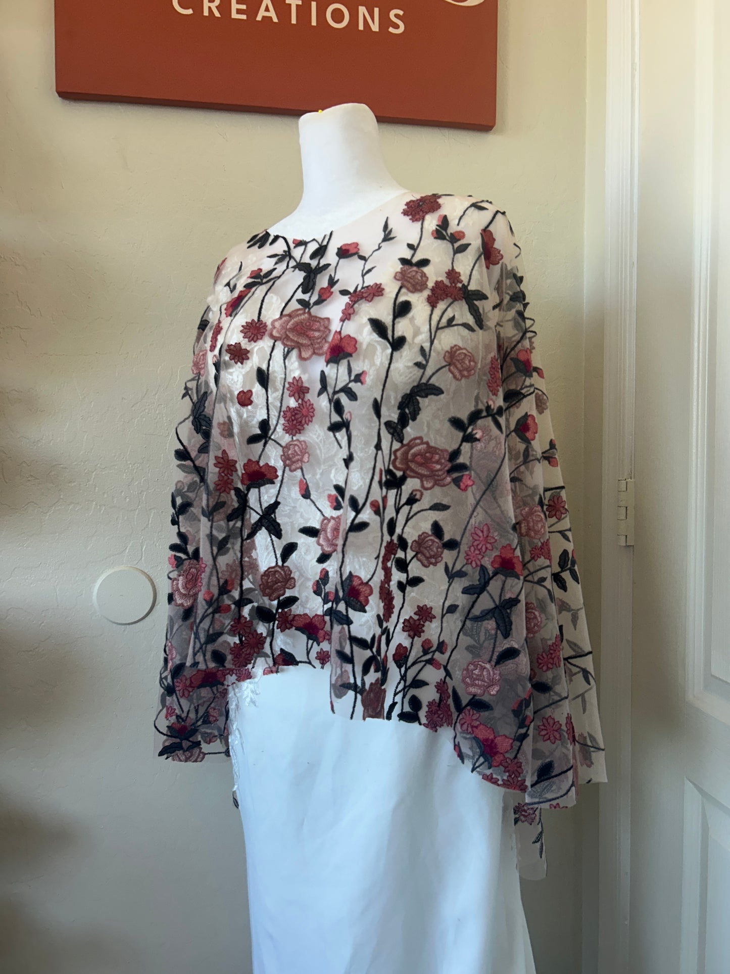 Spring, Summer & Winter Collection Capelets | Floral Embroidery