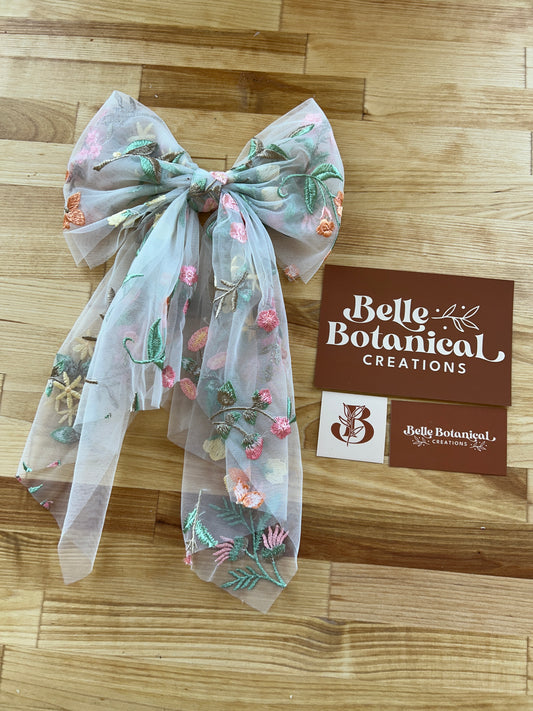 Springtime | Floral Hair Bow
