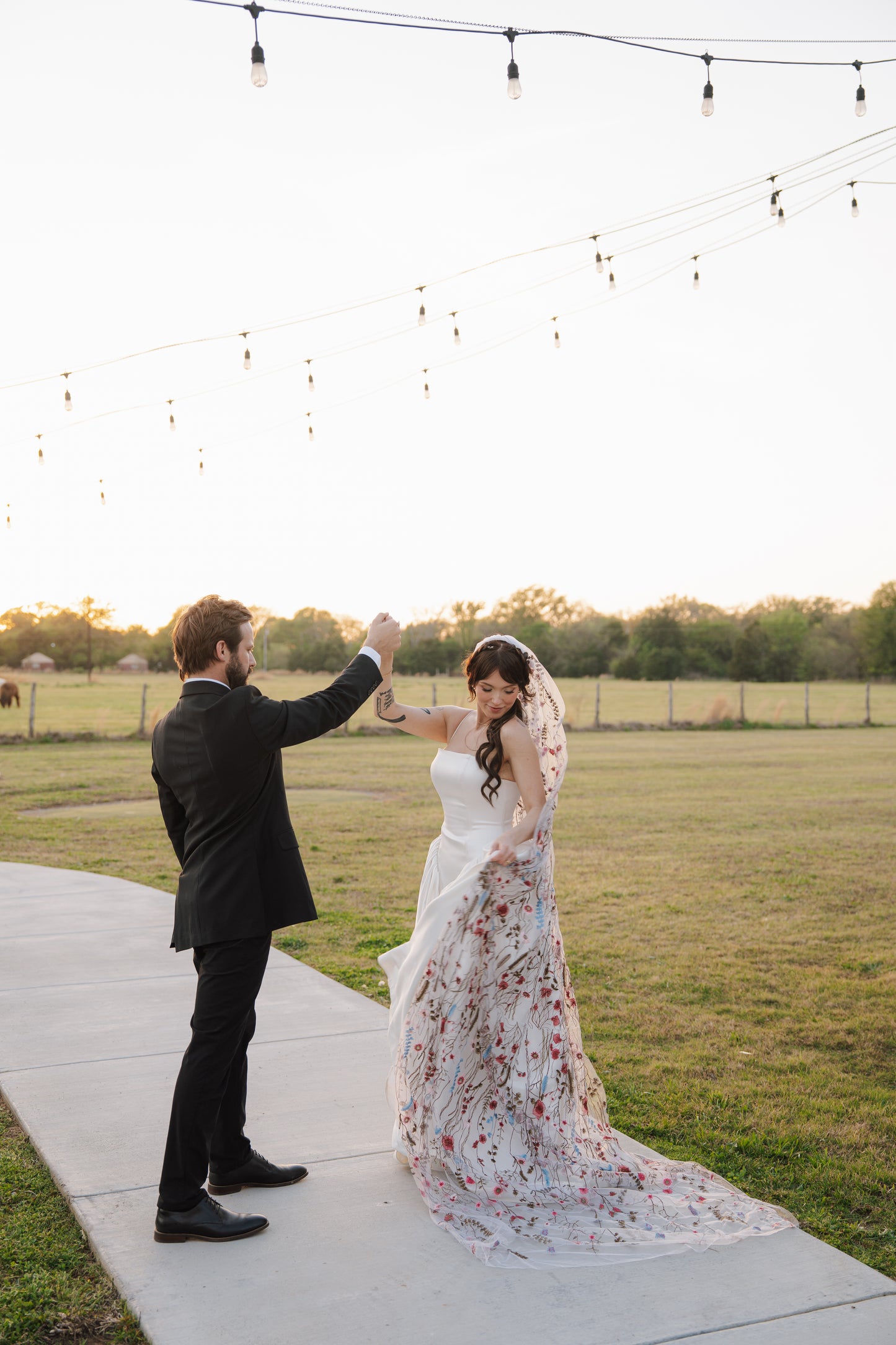 Pink Wildflower | Floral Wedding Veil
