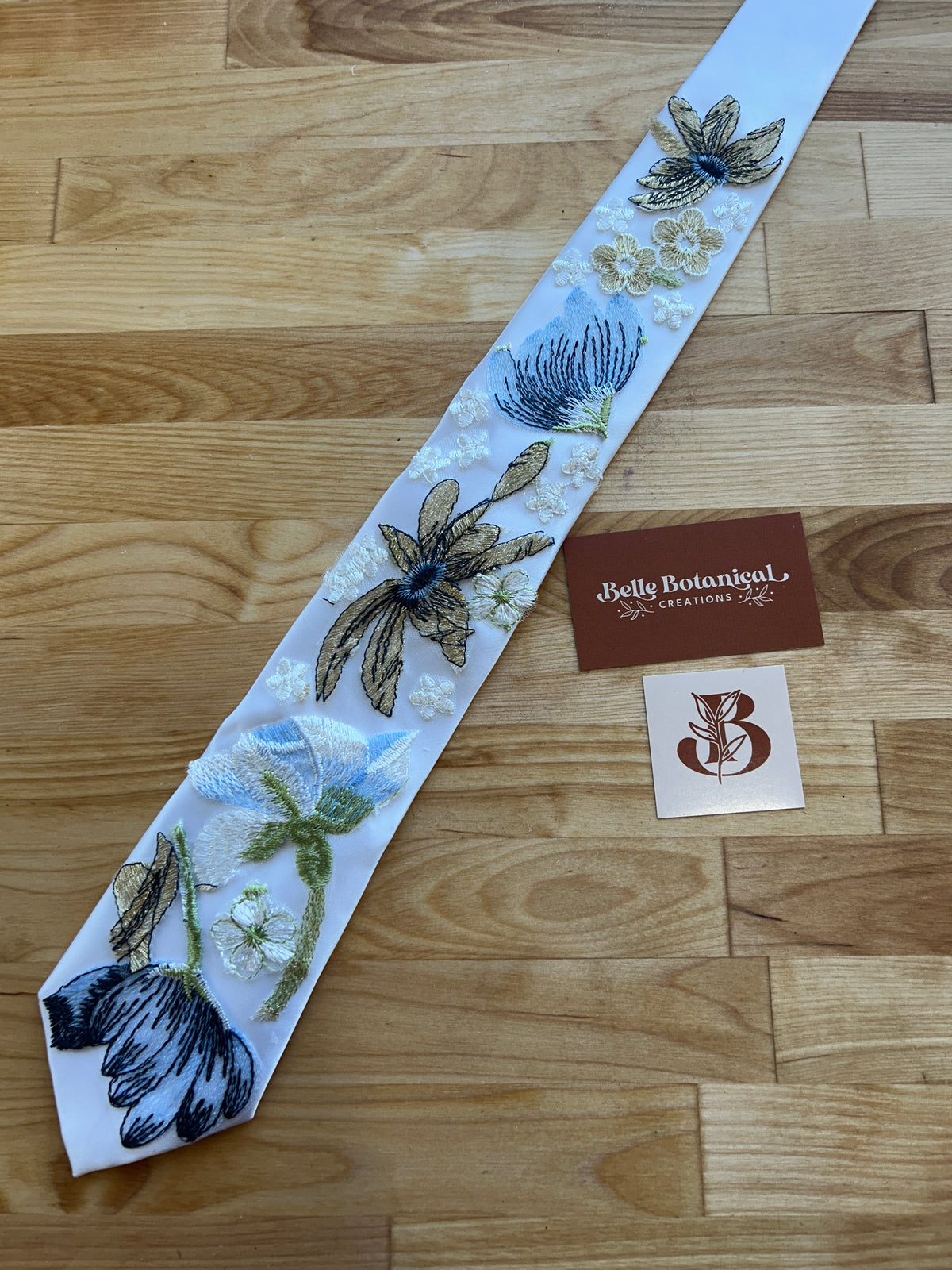 Blue Winter | Floral Tie