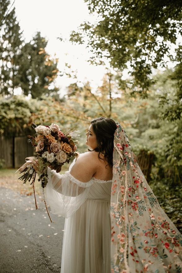 Jewel | Floral Wedding Veil