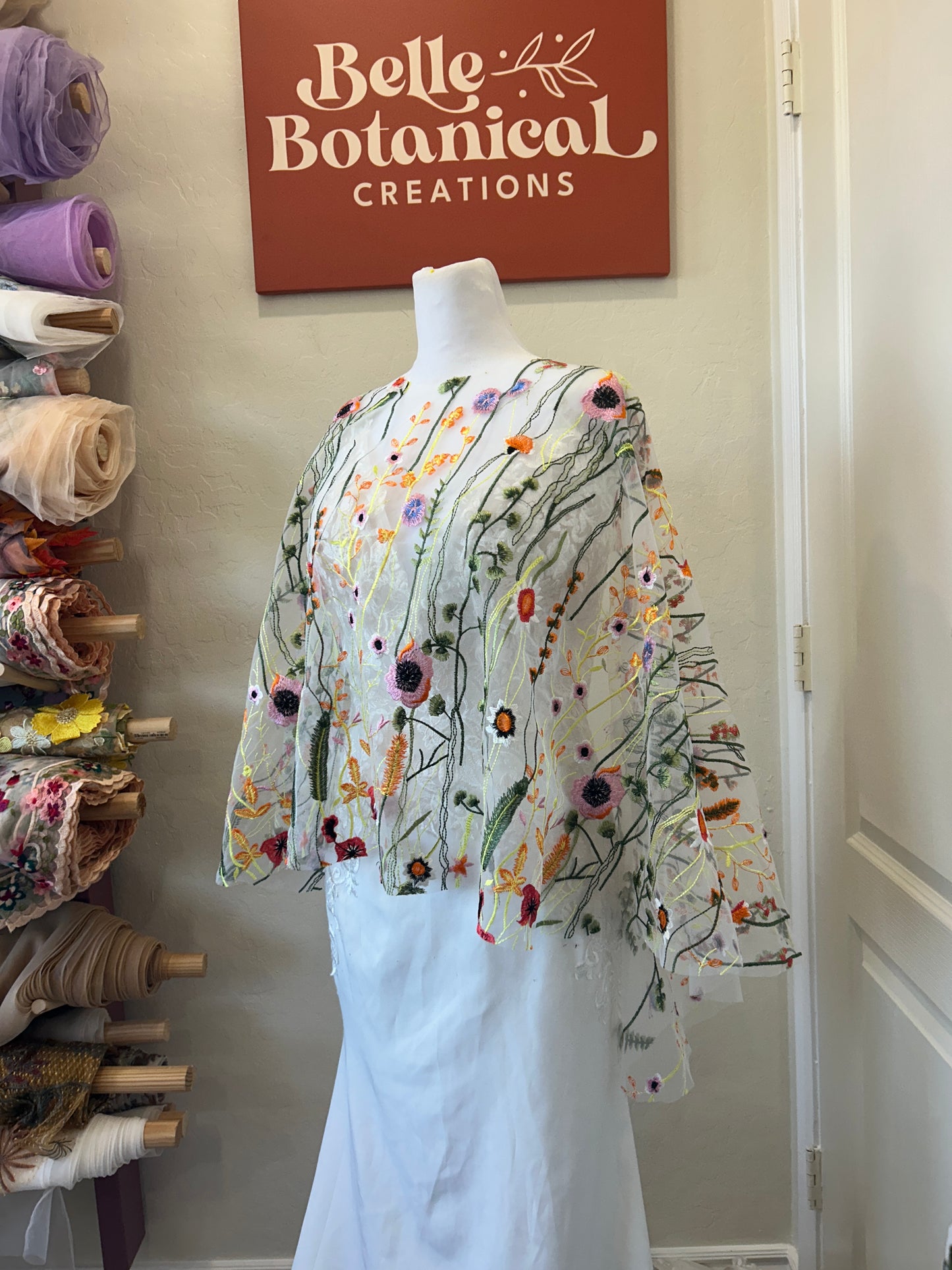 Wildflower Collection Capelets | Floral Embroidery