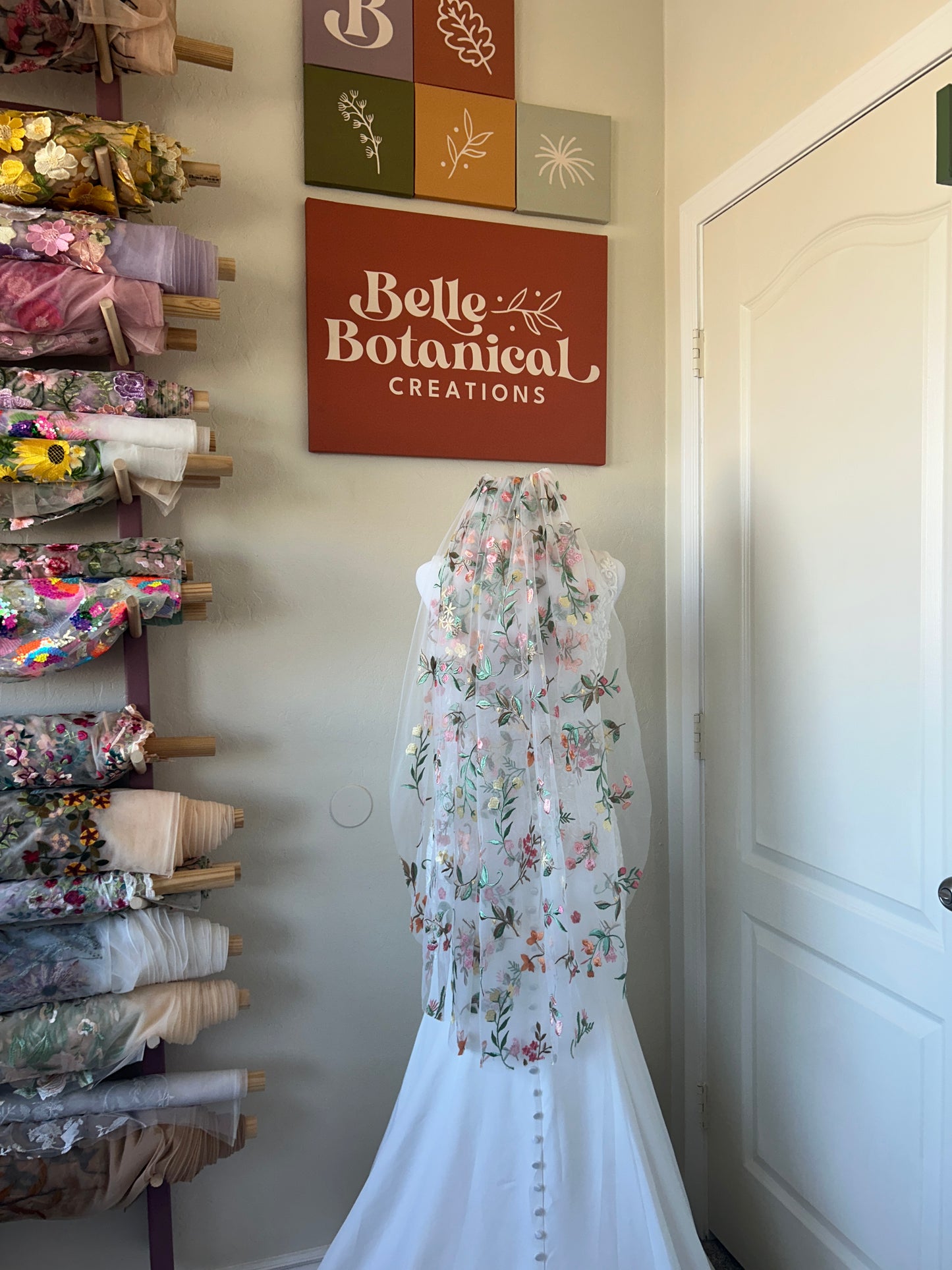 Springtime | Floral Wedding Veil