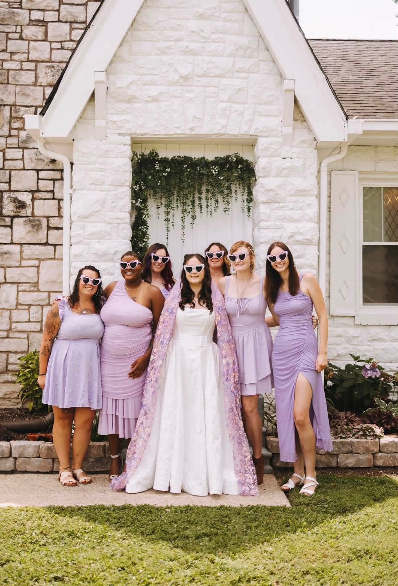Purple Starry Night | Floral Wedding Veil