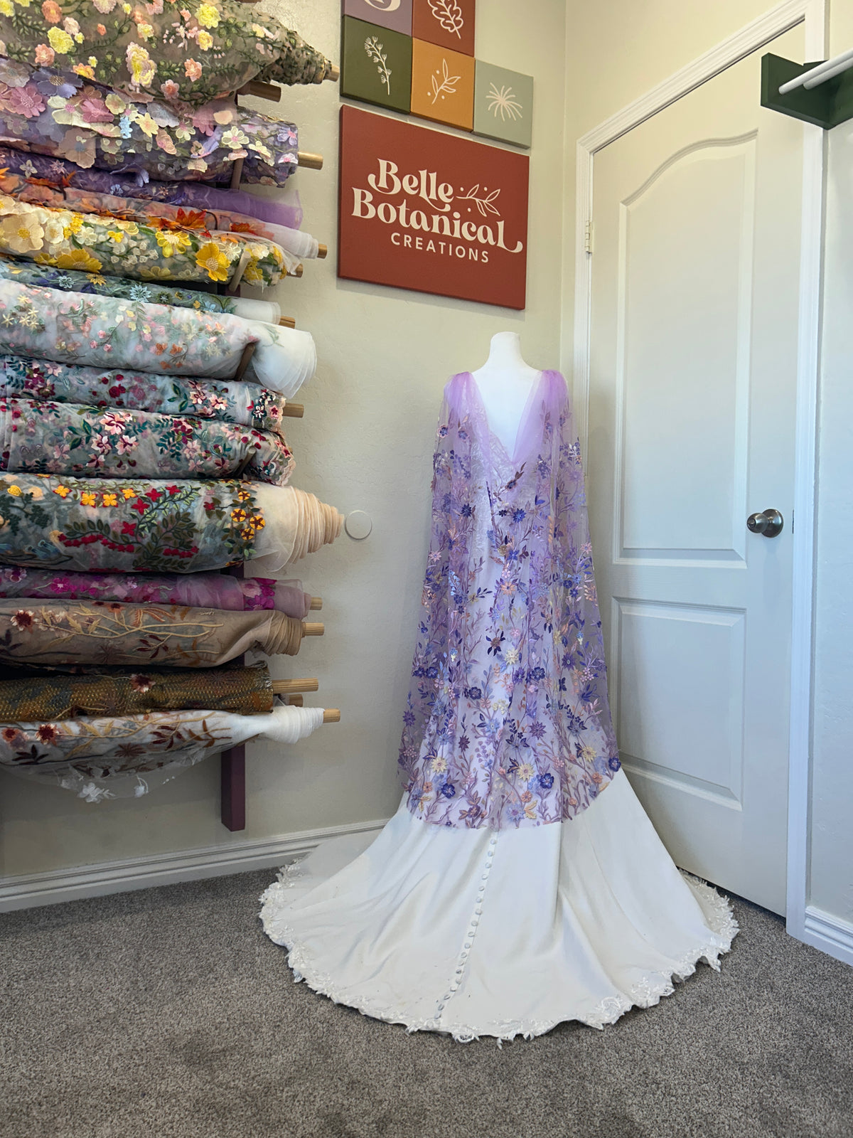 Purple Starry Cape | Floral Wedding