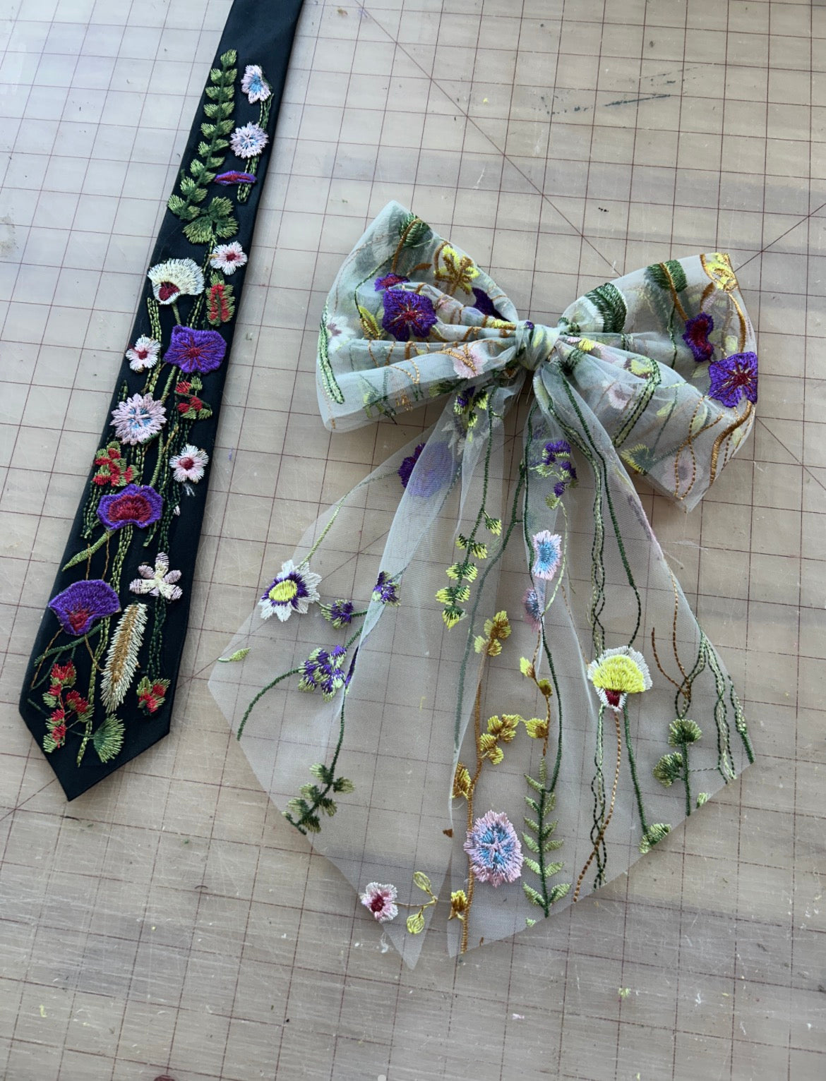 Purple Wildflower | Floral Hair Bow