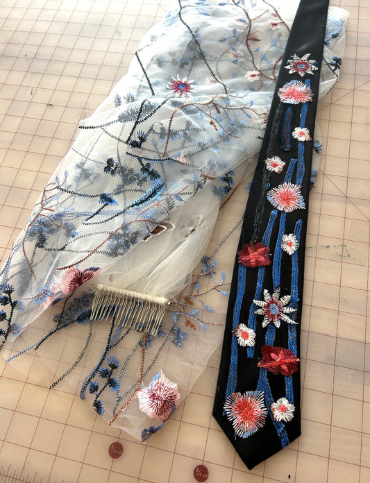 Blue Wildflower  |  Floral Ties