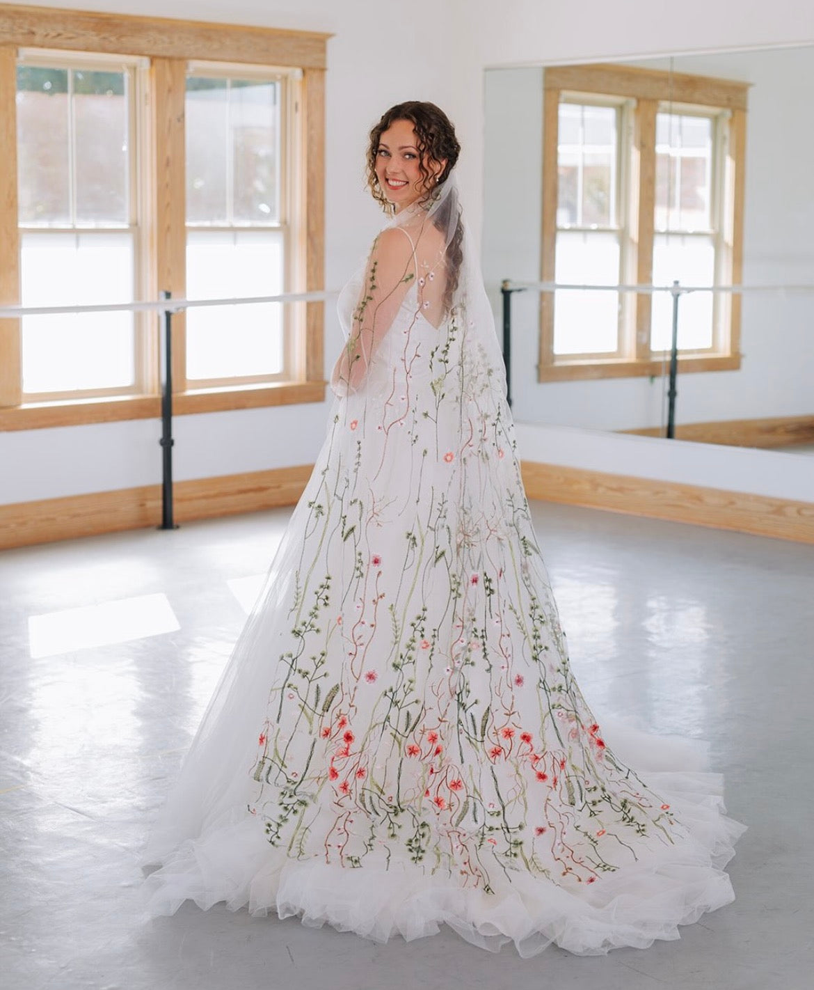 Muted Wildflower | Floral Wedding Veil