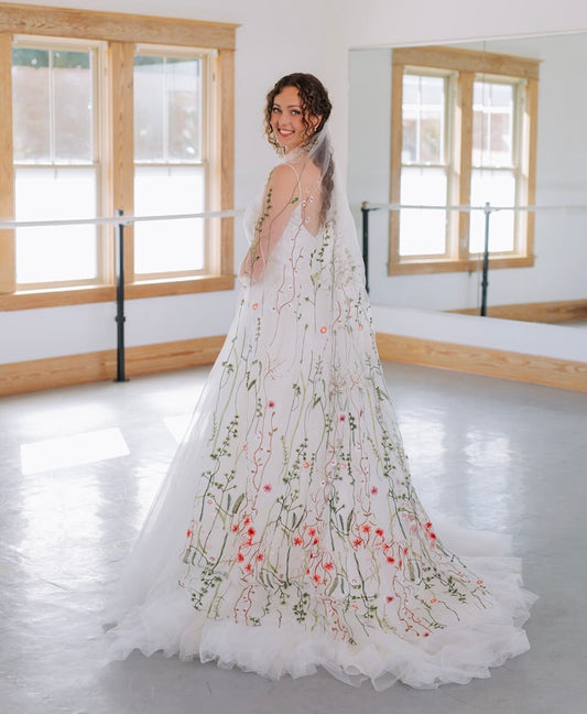 Muted Wildflower | Floral Wedding Veil