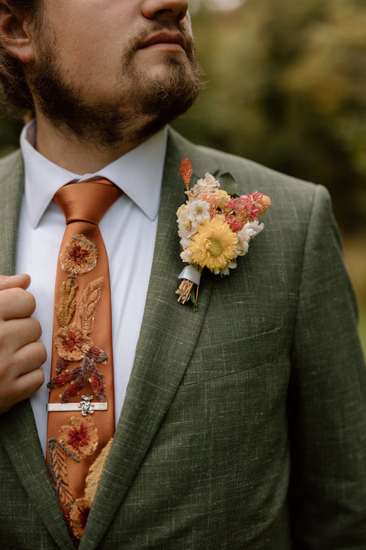 Autumn Leaves Falling | Floral Tie