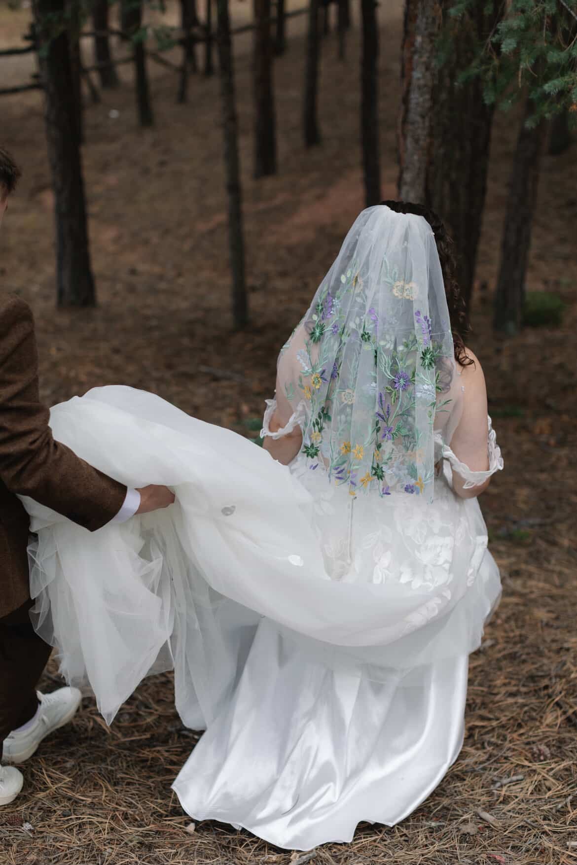 Starry Night | Floral Wedding Veil