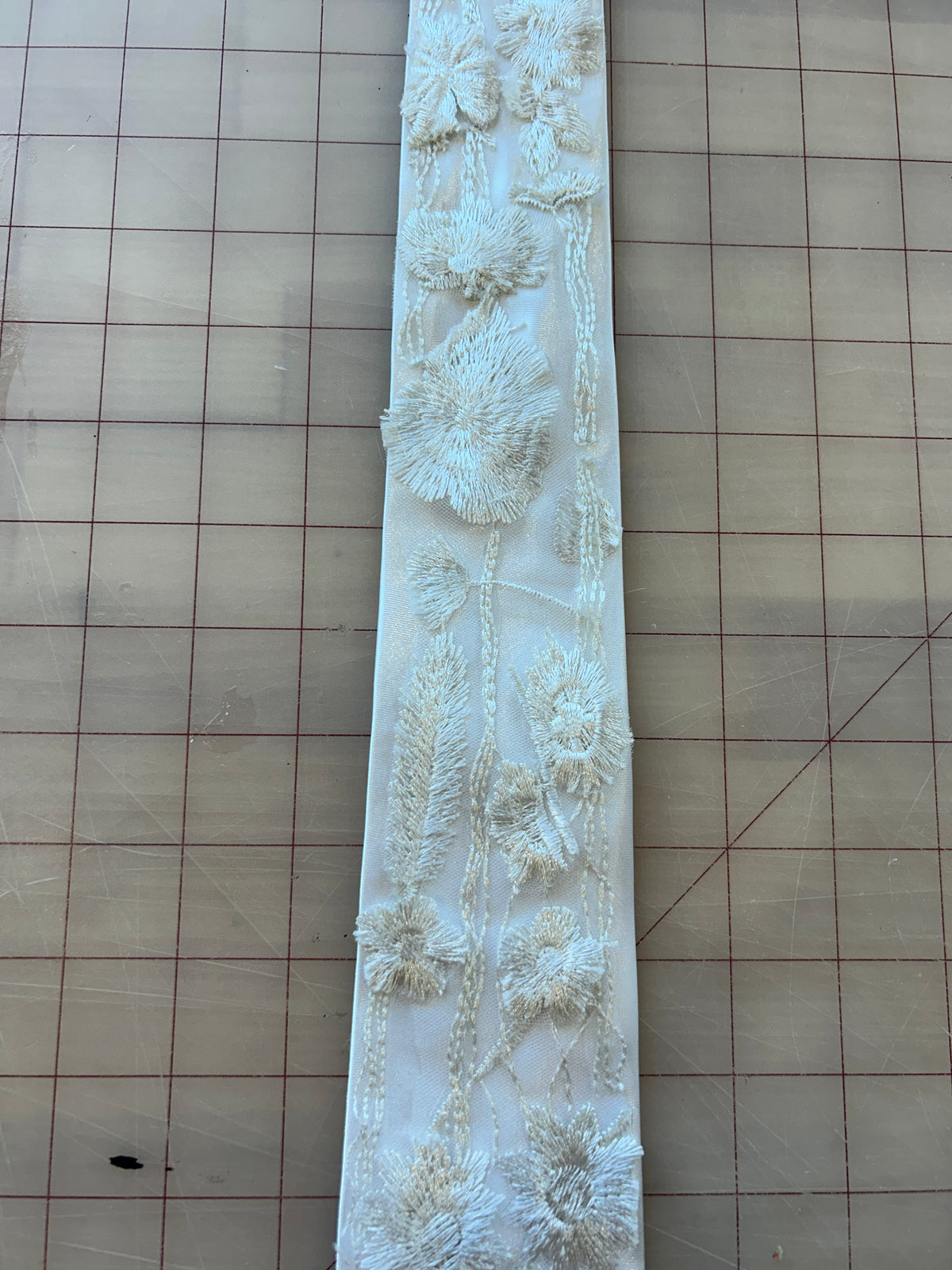 Ivory Wildflower | Floral Embroidery Ties