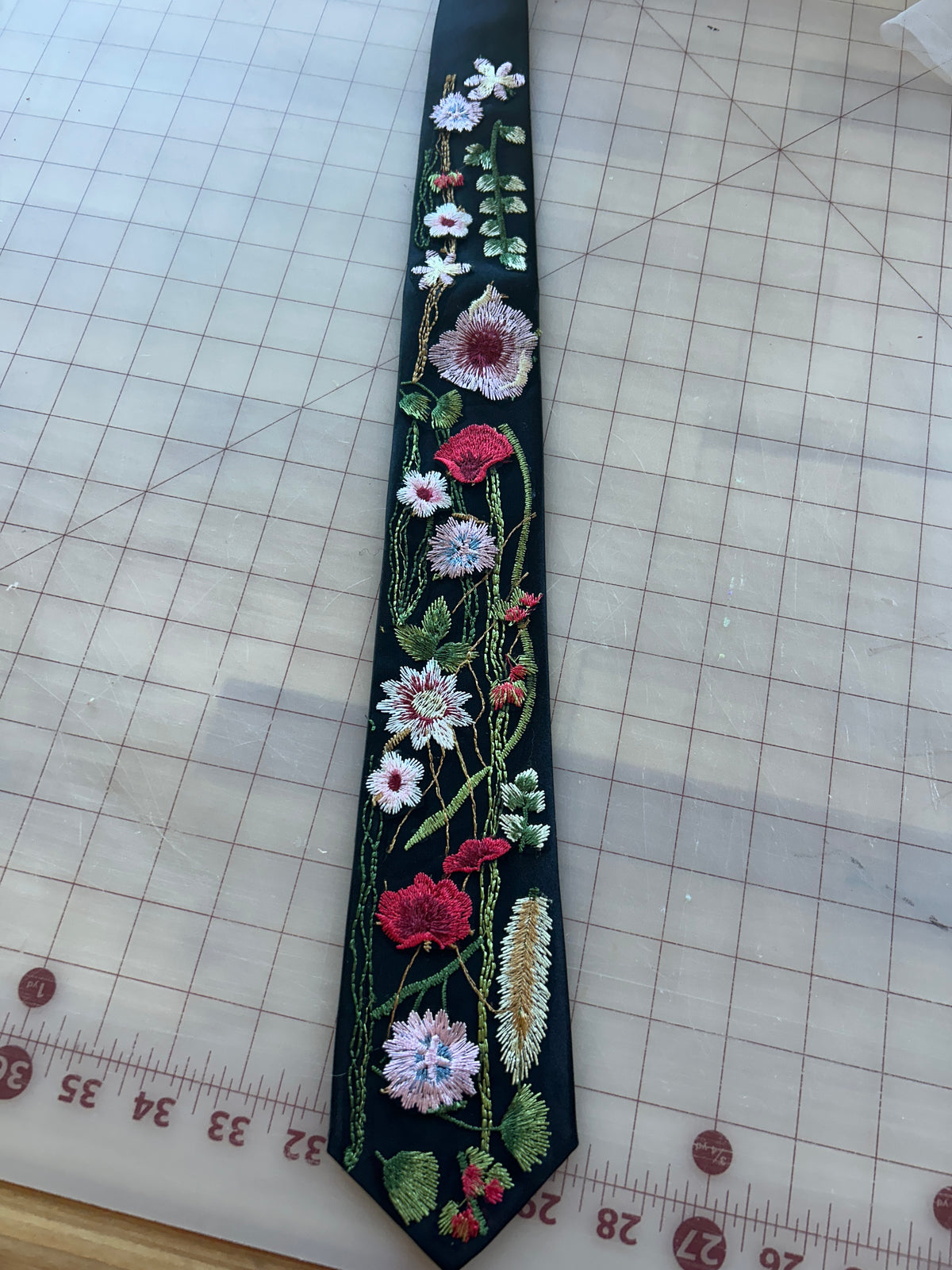 Vibrant Wildflower | Floral Embroidery Ties