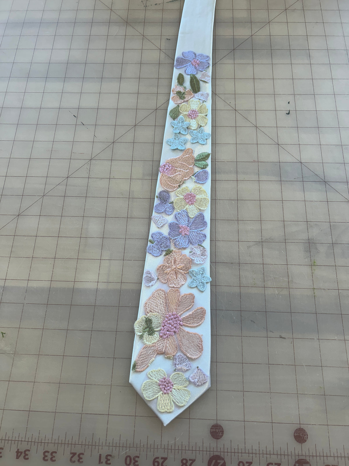 Lavender Haze | Floral Embroidery Ties