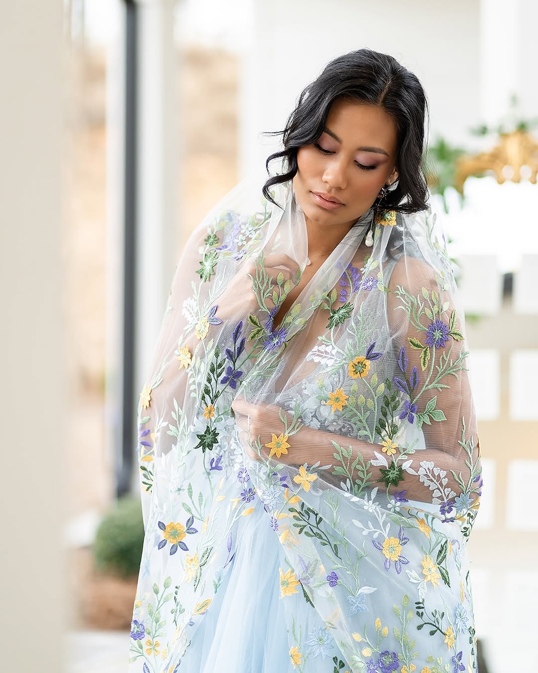 Starry Night | Floral Wedding Veil