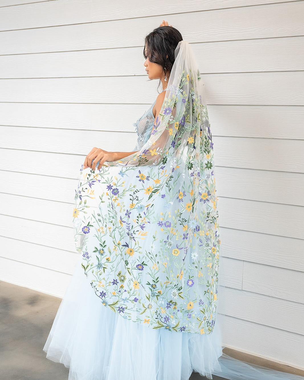 Starry Night | Floral Wedding Veil