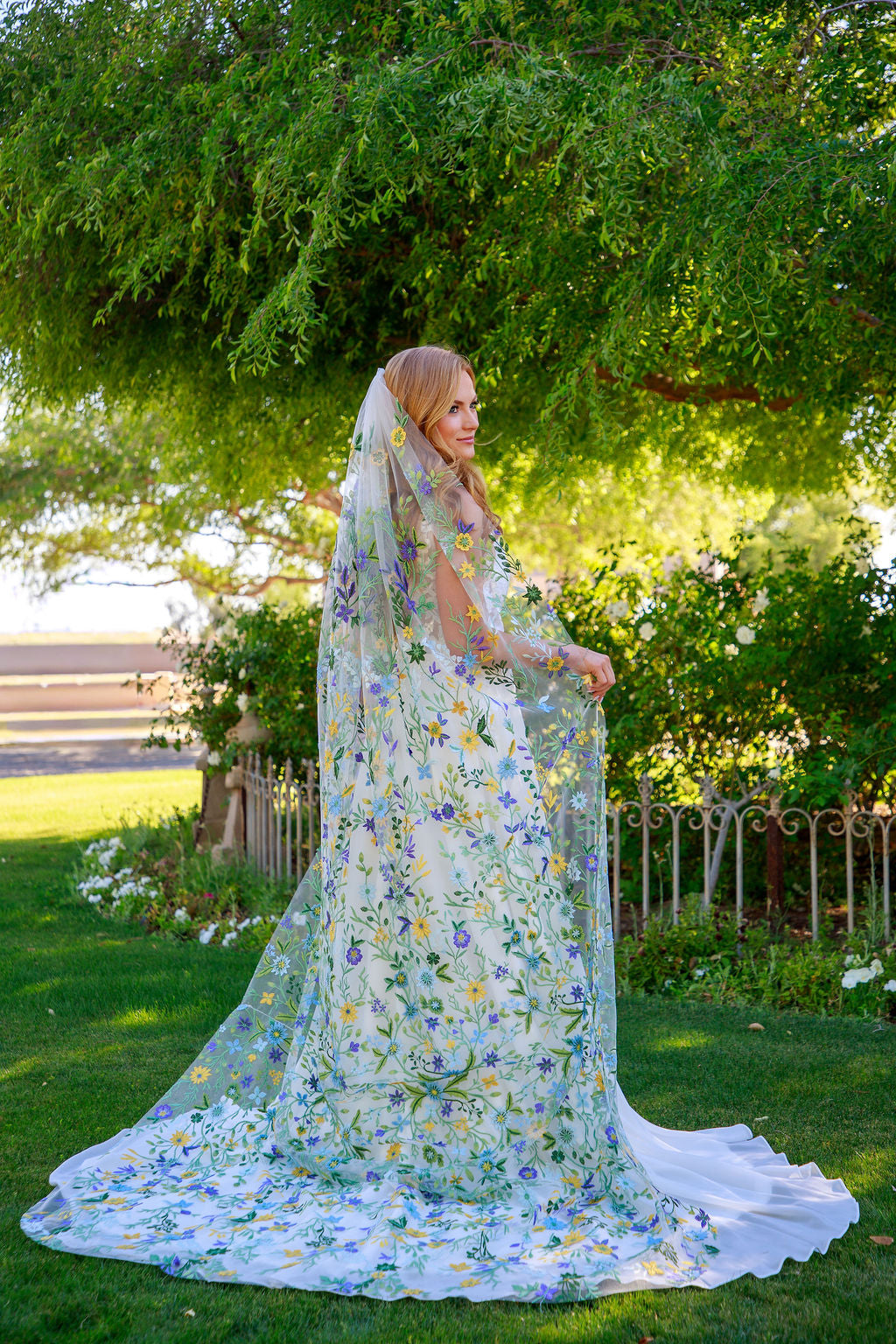 Starry Night | Floral Wedding Veil