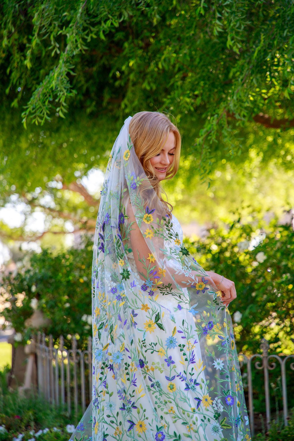 Starry Night | Floral Wedding Veil