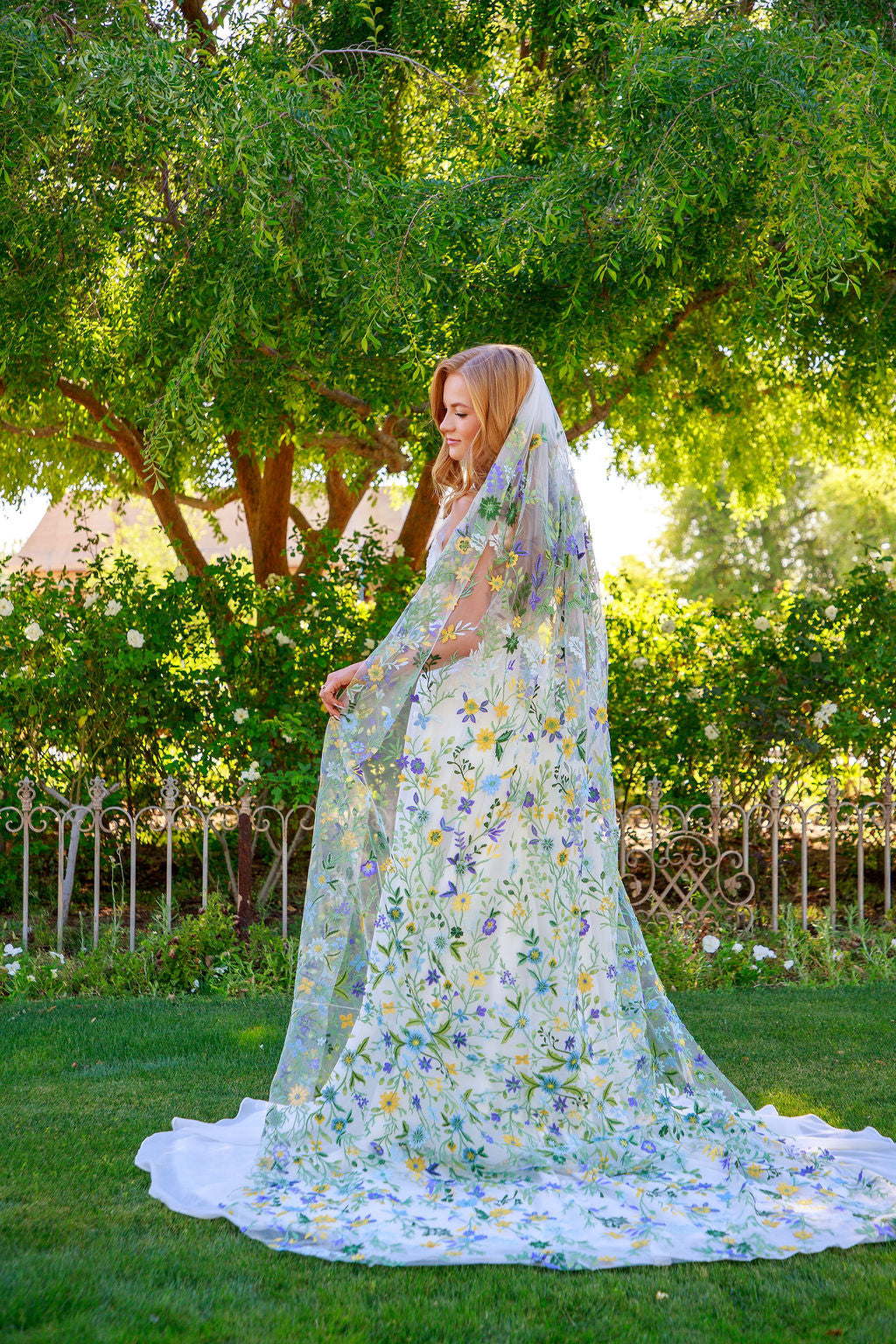 Starry Night | Floral Wedding Veil