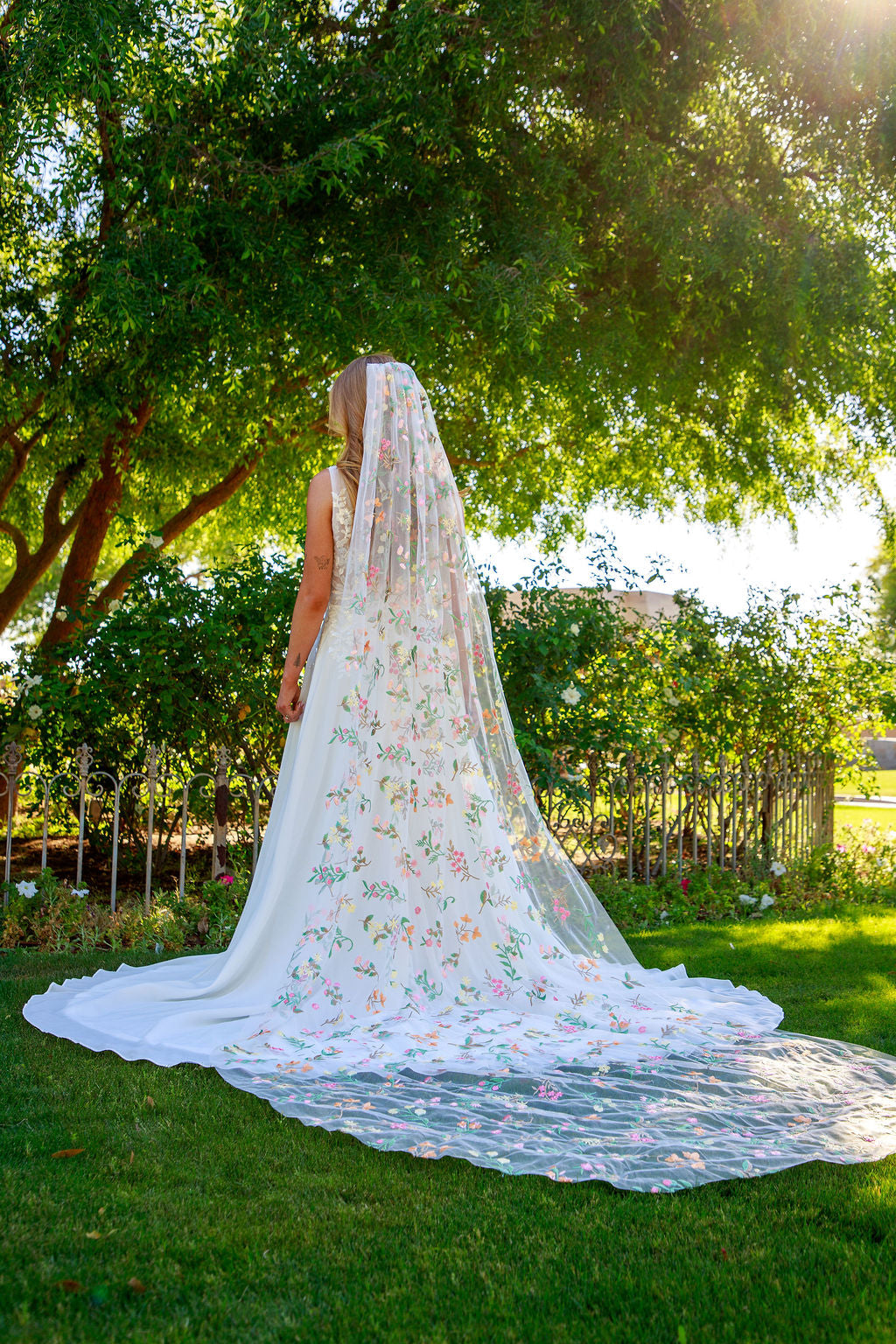 Springtime | Floral Wedding Veil