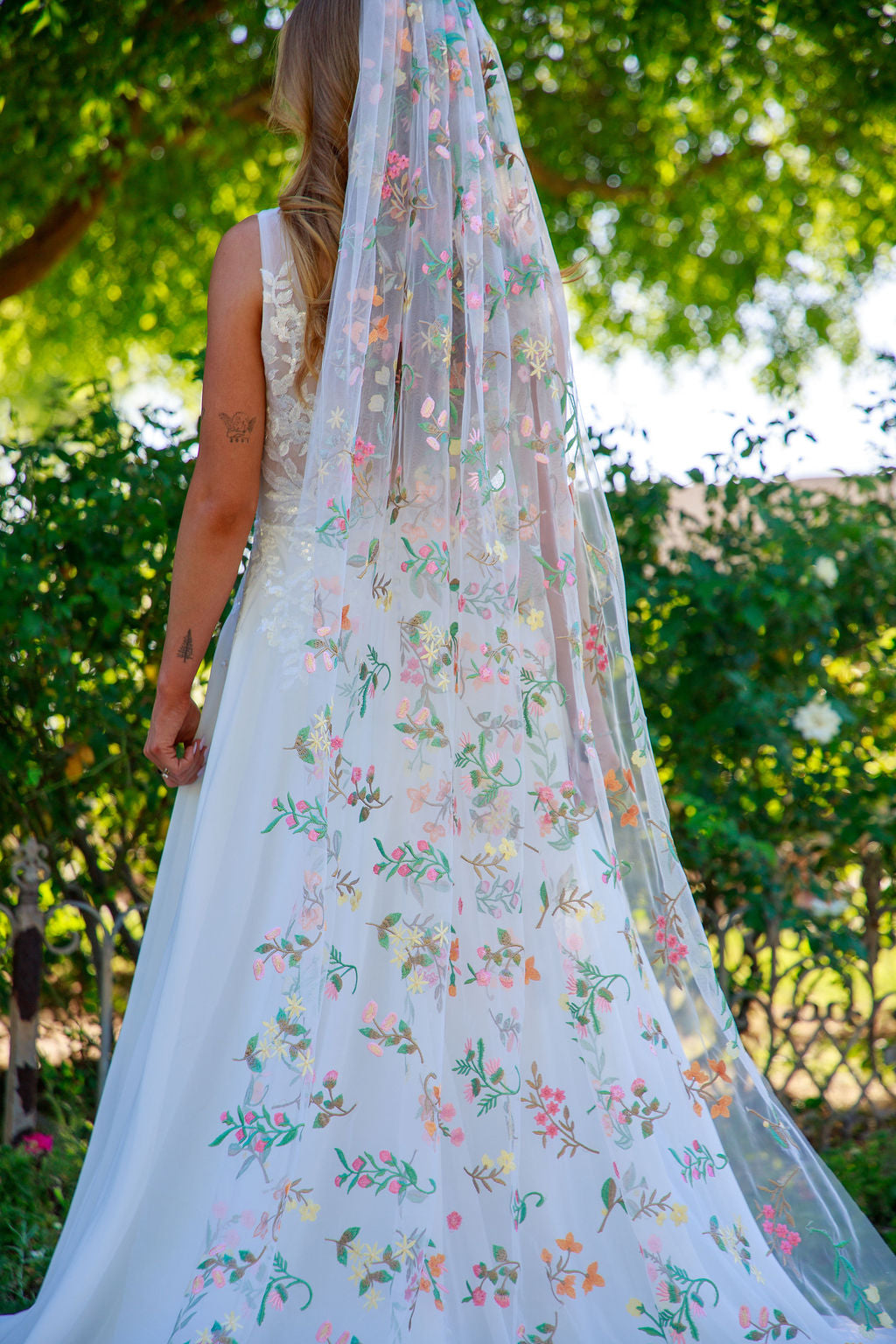 Springtime | Floral Wedding Veil