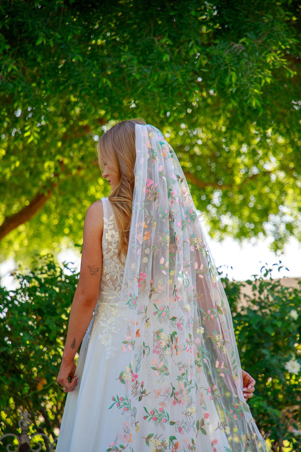 Springtime | Floral Wedding Veil