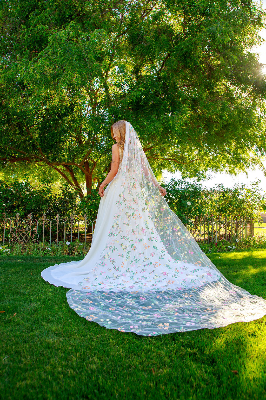 Springtime | Floral Wedding Veil