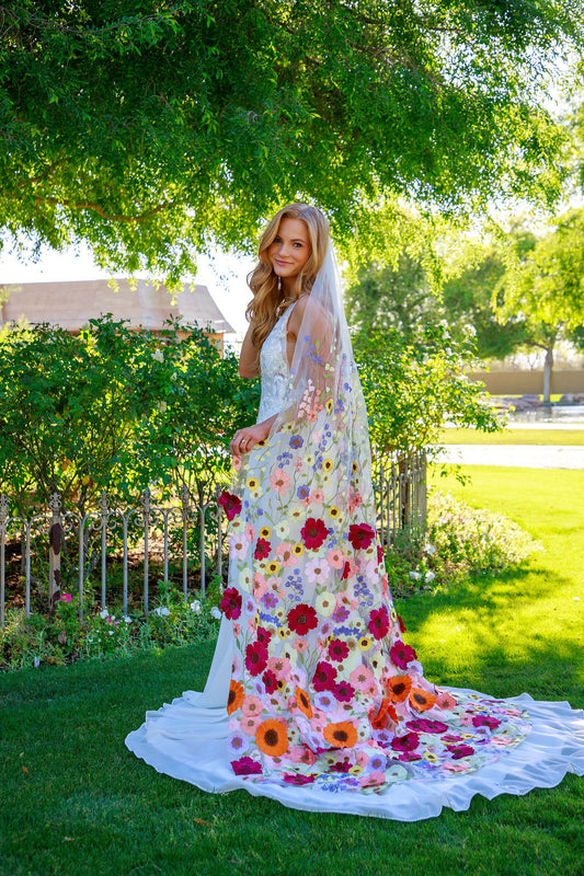 Betty's Garden | Floral Wedding Veil