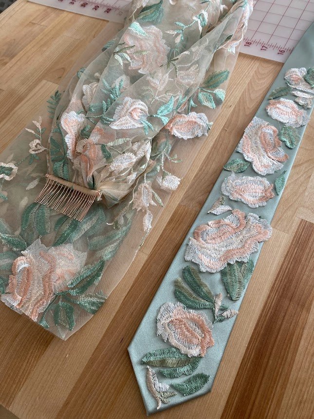 Vintage Rose | Floral Embroidery Ties