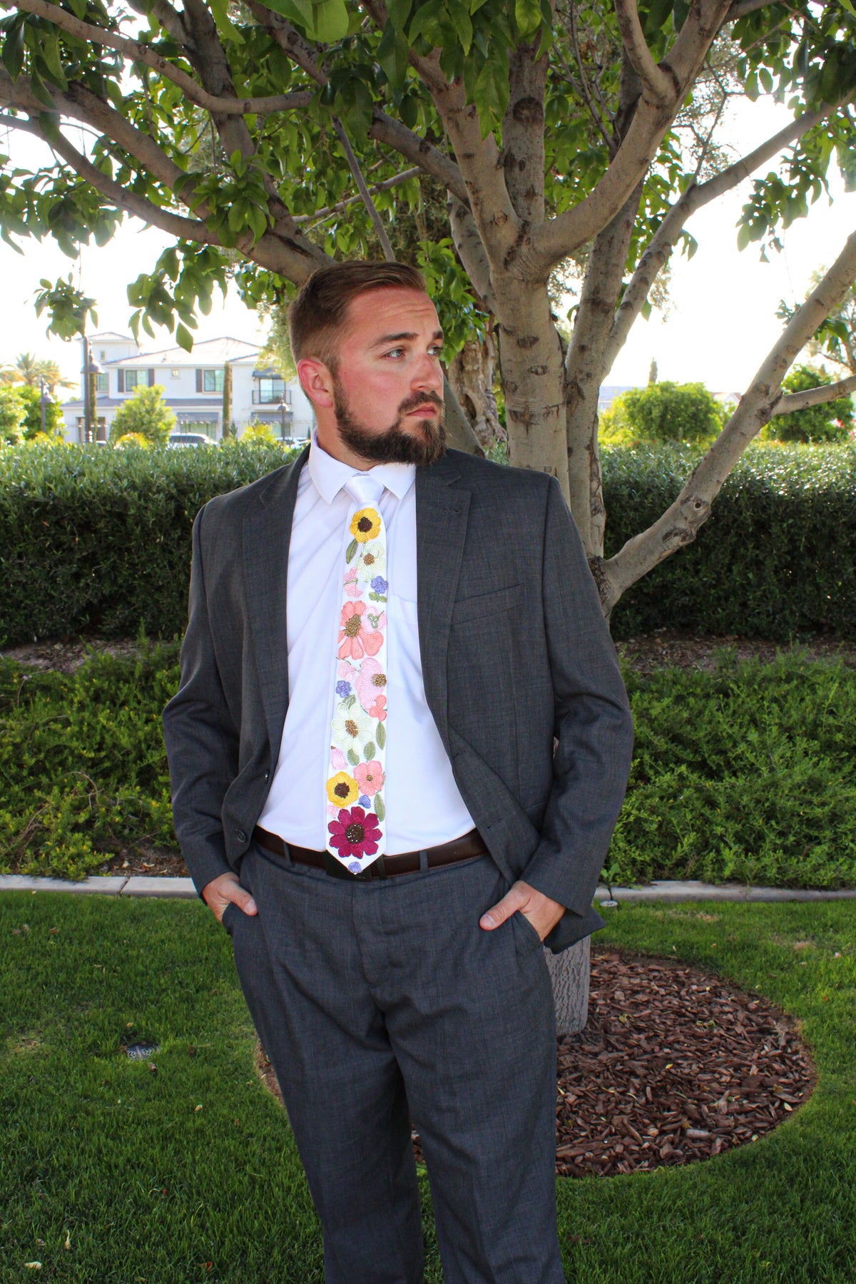 Betty's Garden | Floral Embroidery Ties