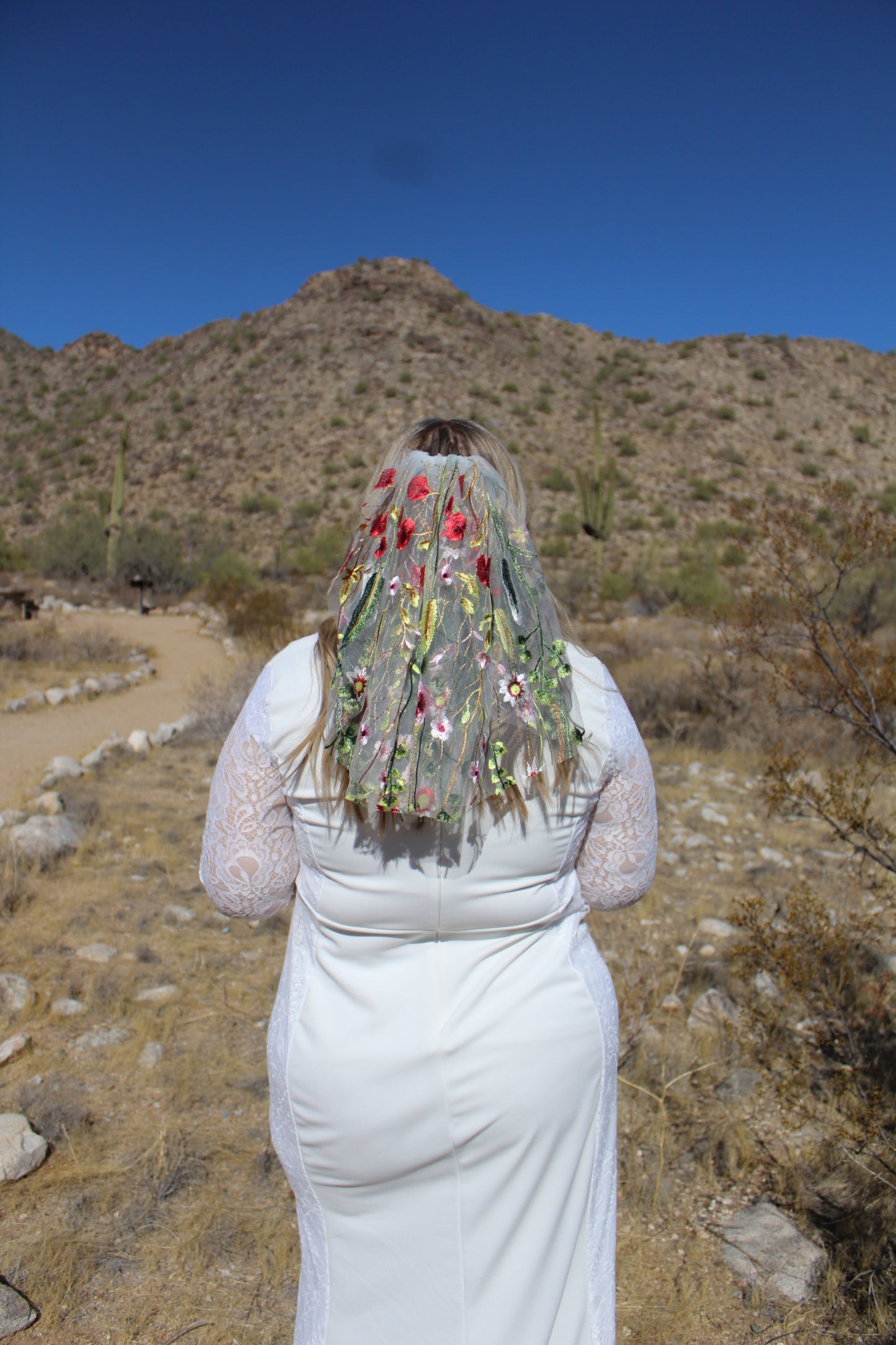 Full Floral "Wildflower" Veil (multiple colors) (Ready To Ship)