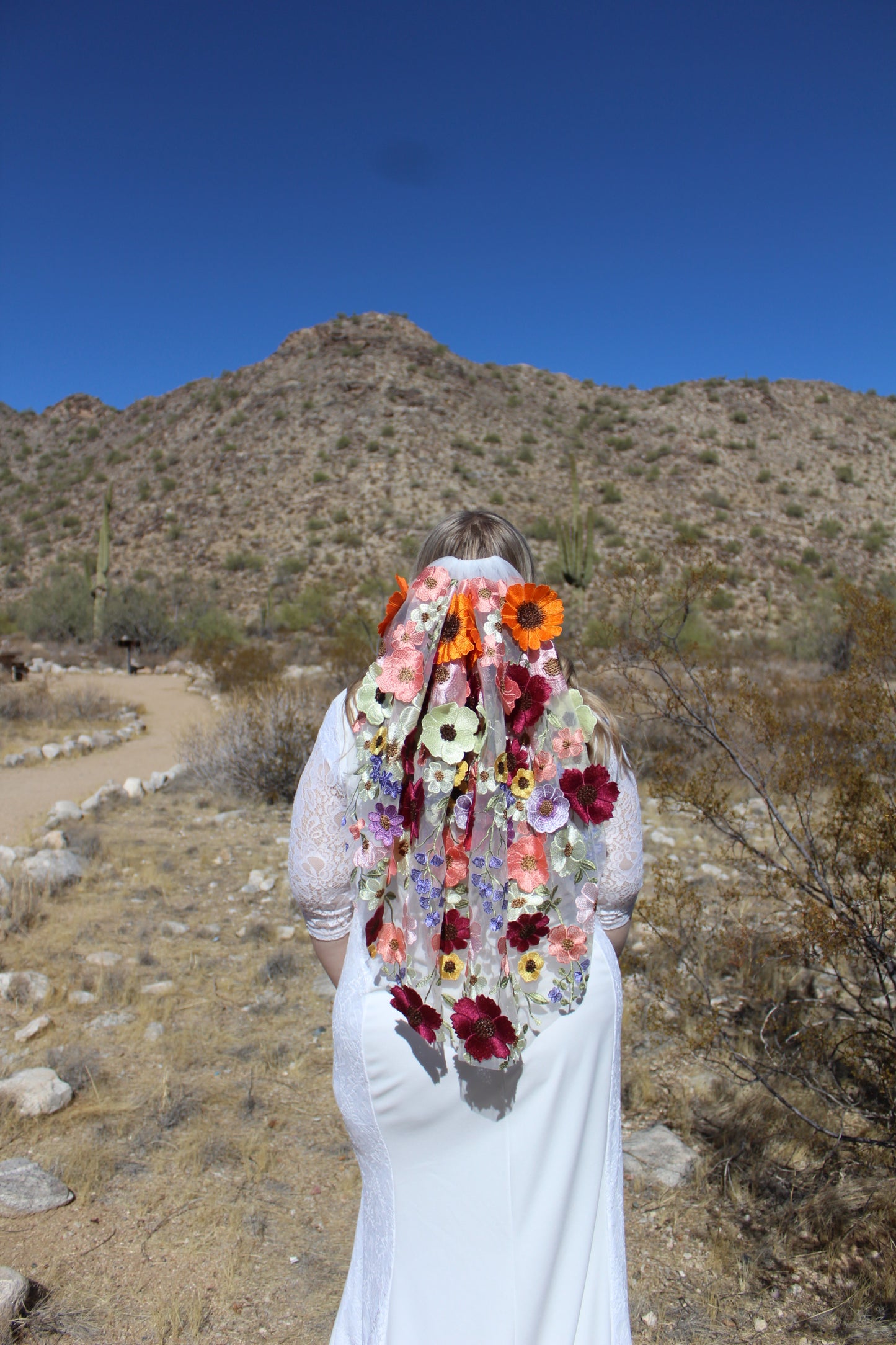 Full Floral "Betty's Garden" Veil (Ready to Ship)