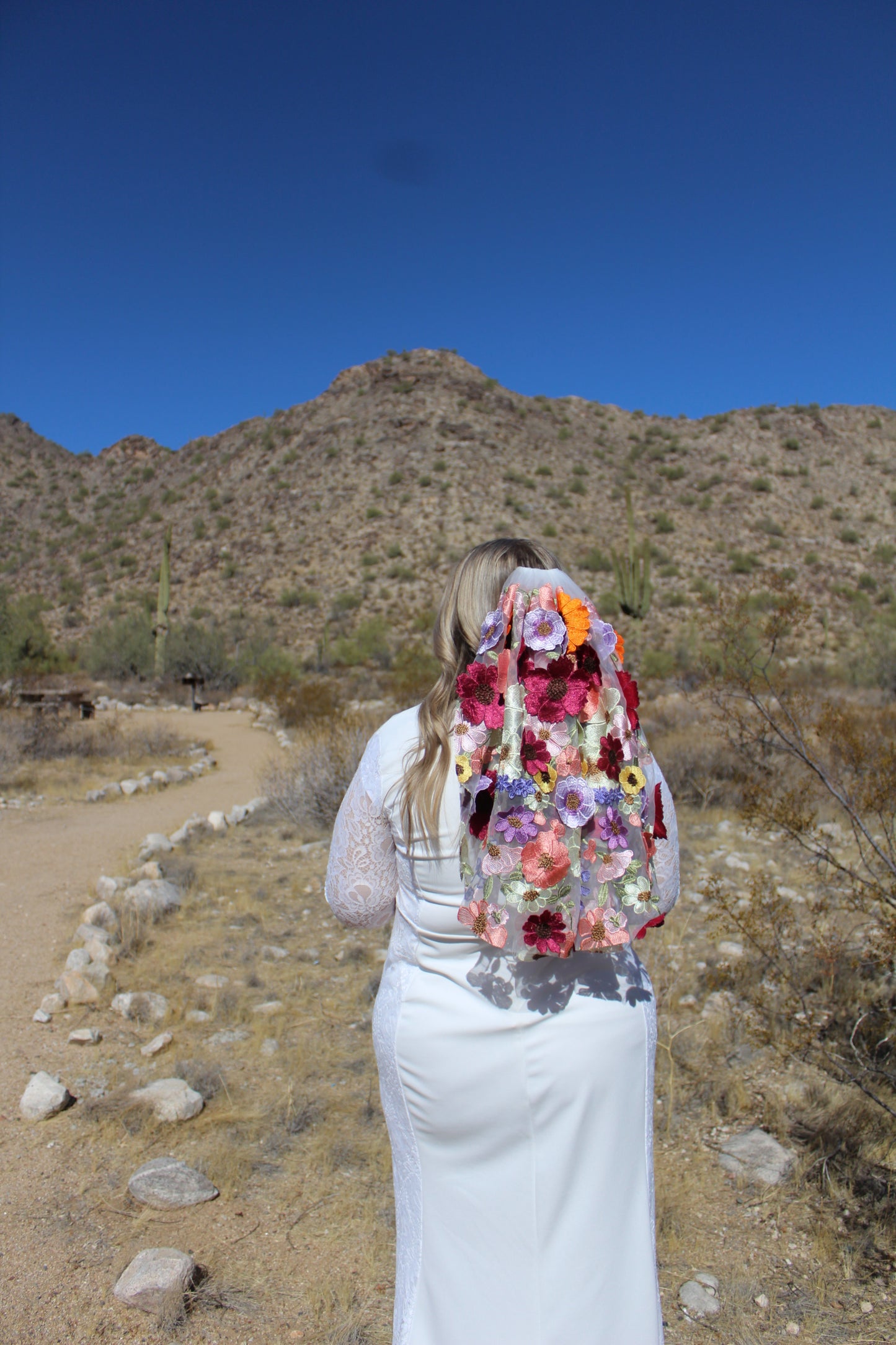 Full Floral "Betty's Garden" Veil (Ready to Ship)