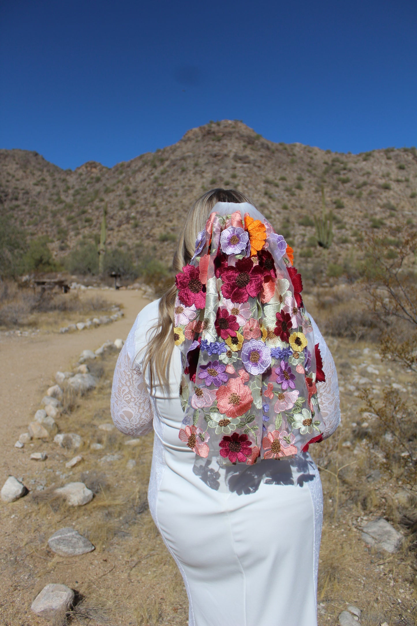 Full Floral "Betty's Garden" Veil (Ready to Ship)