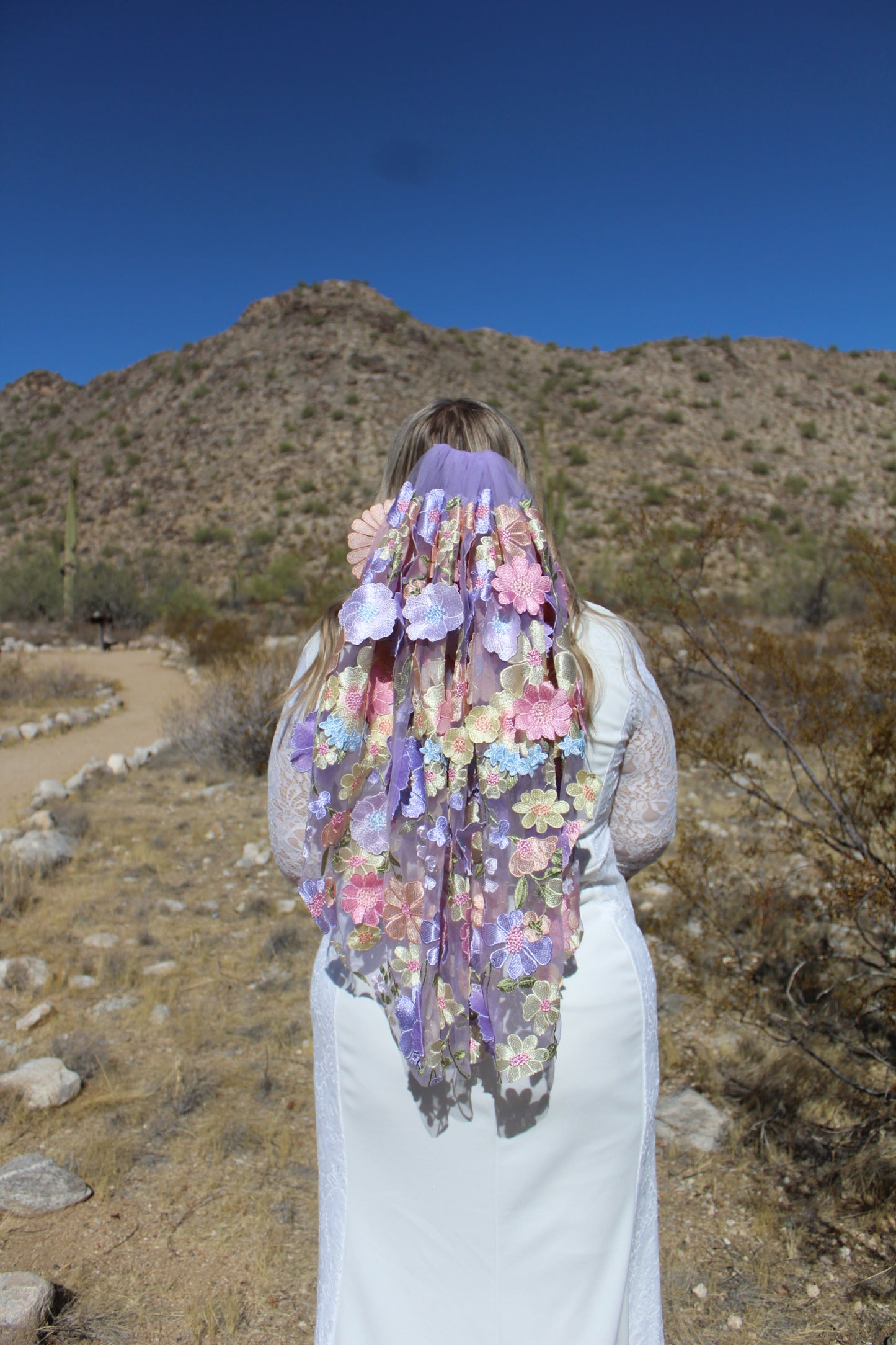 Full Floral "Lavender Haze" Veil (Ready to Ship)