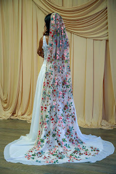 Jewel | Floral Wedding Veil