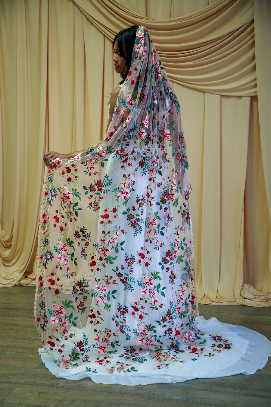 Jewel | Floral Wedding Veil