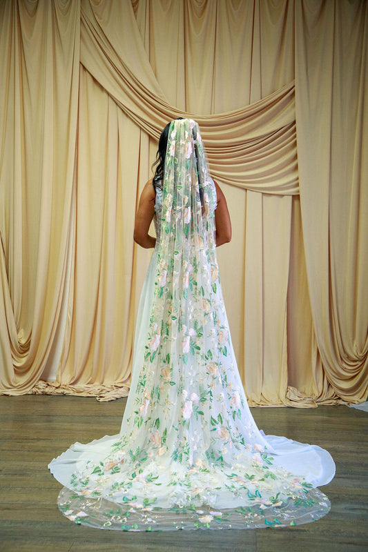 Vintage Rose | Floral Wedding Veil