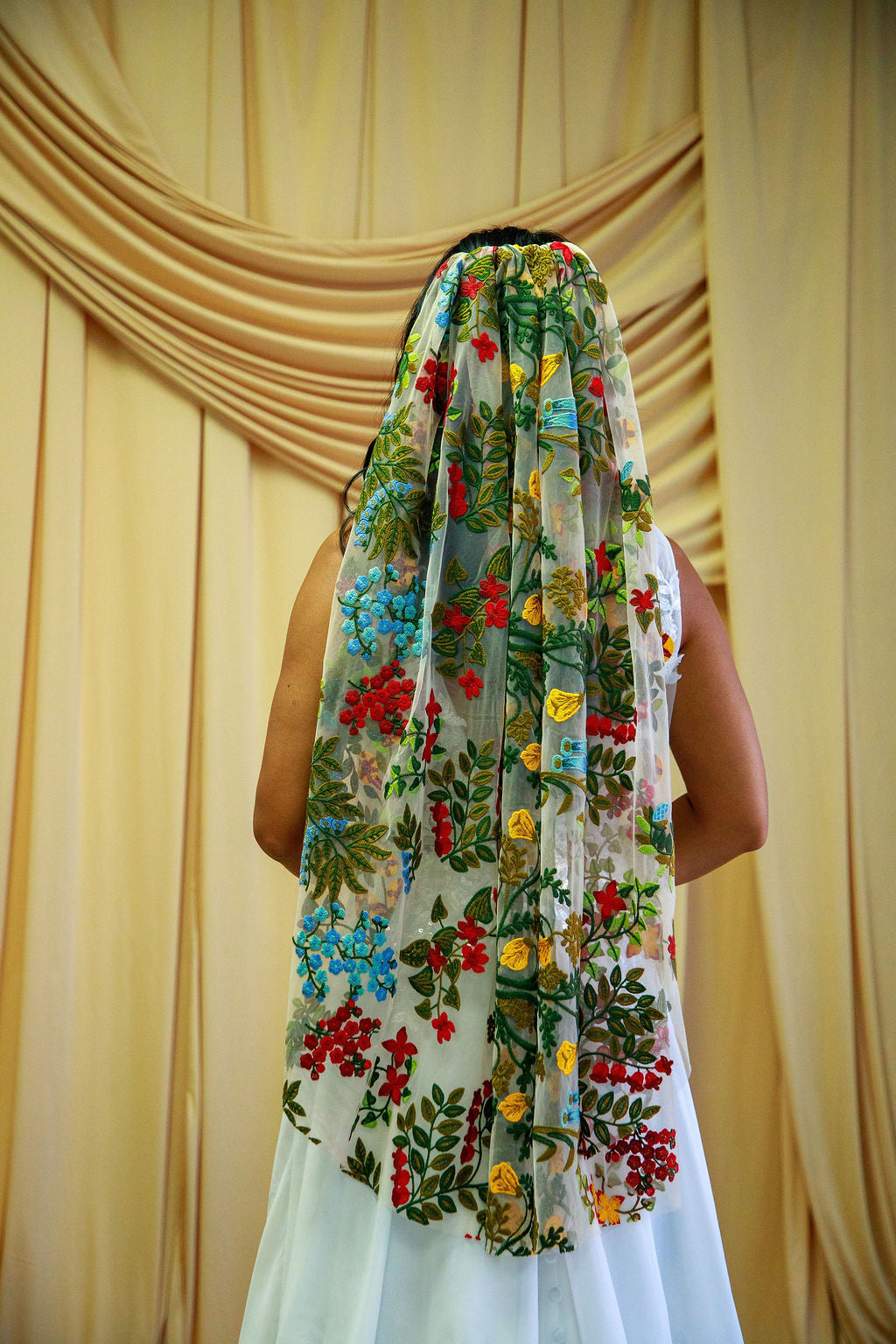 Earth Tones | Floral Wedding Veil