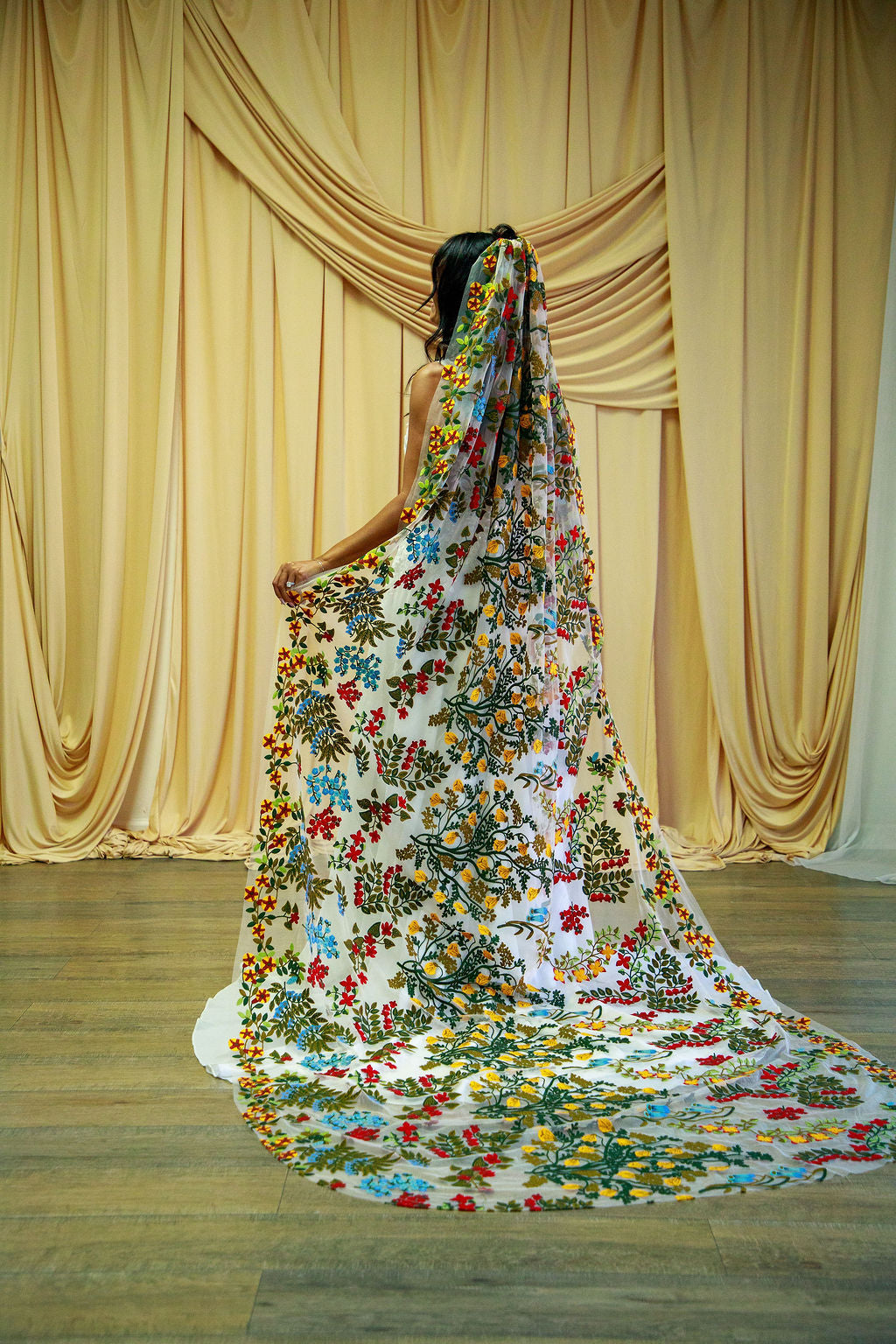 Earth Tones | Floral Wedding Veil