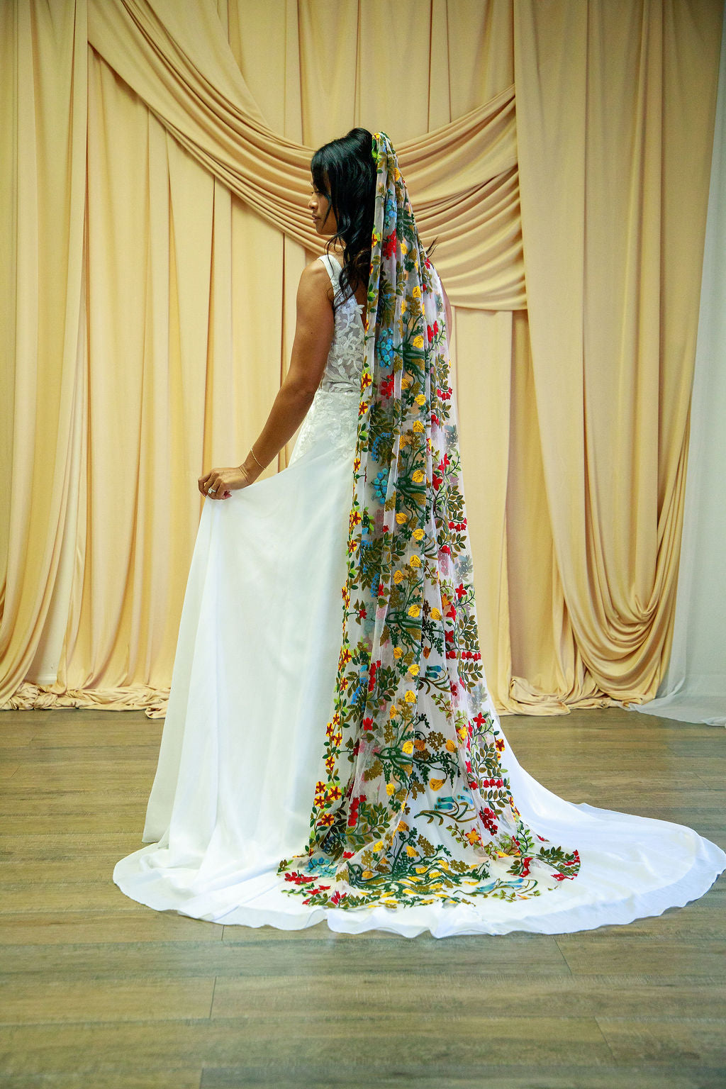Earth Tones | Floral Wedding Veil