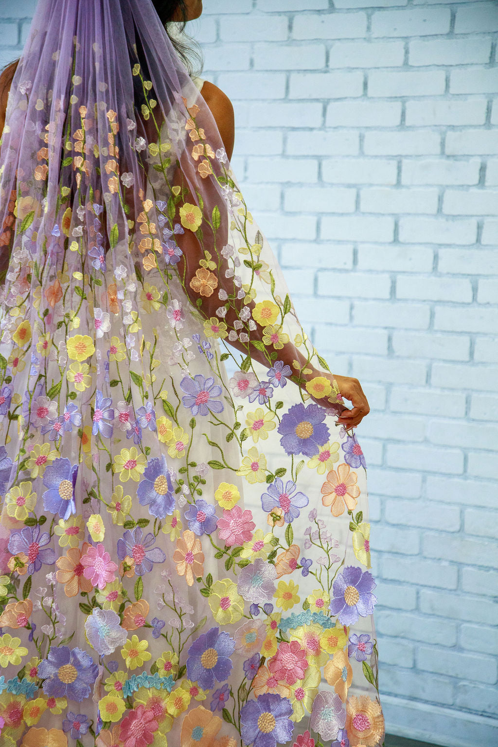 Lavender Haze | Floral Wedding Veil