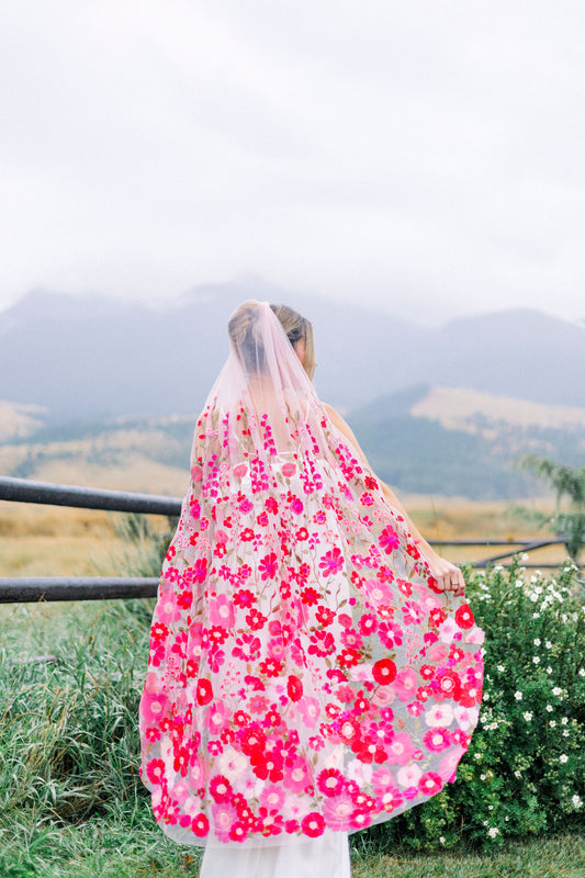 Flamingo Pink Veil