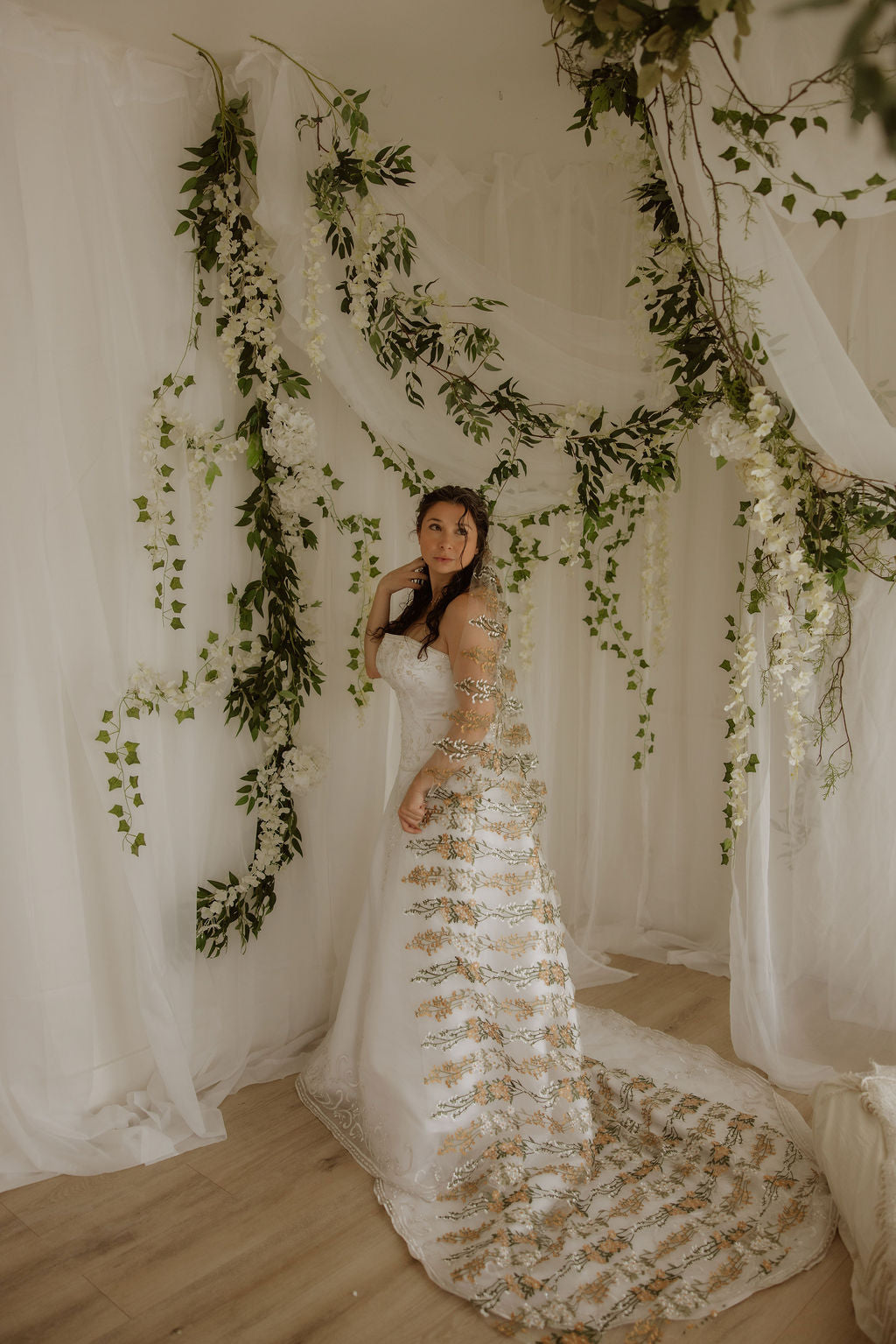 Harvest Daisies | Floral Wedding Veil