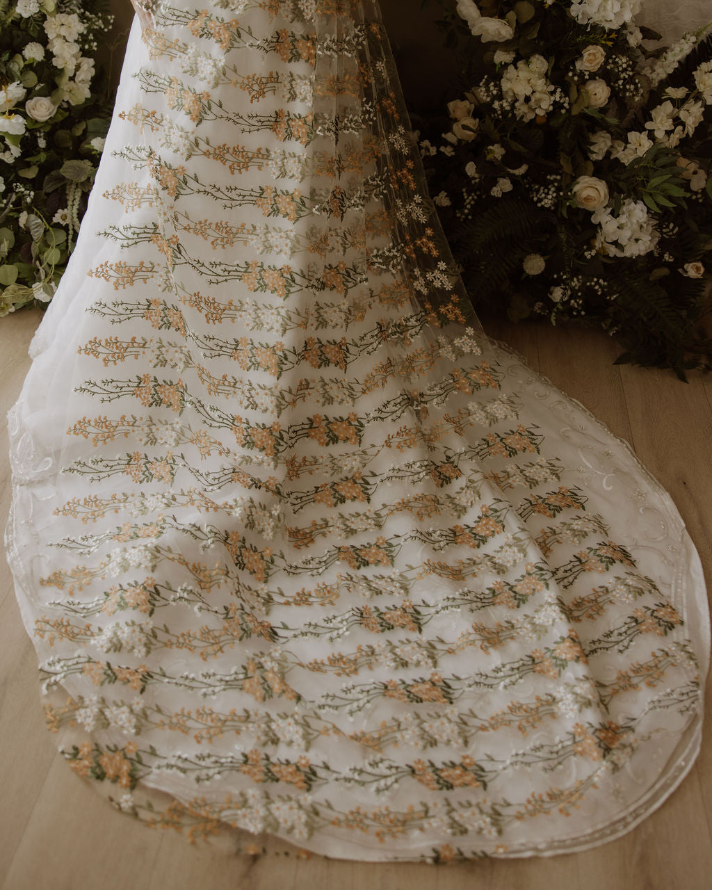 Harvest Daisies | Floral Wedding Veil