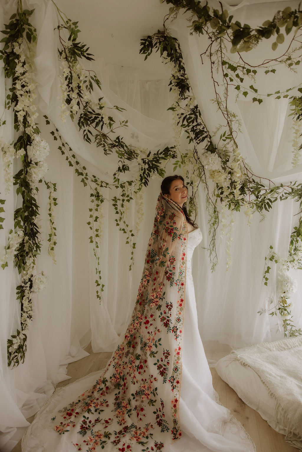 Jewel | Floral Wedding Veil