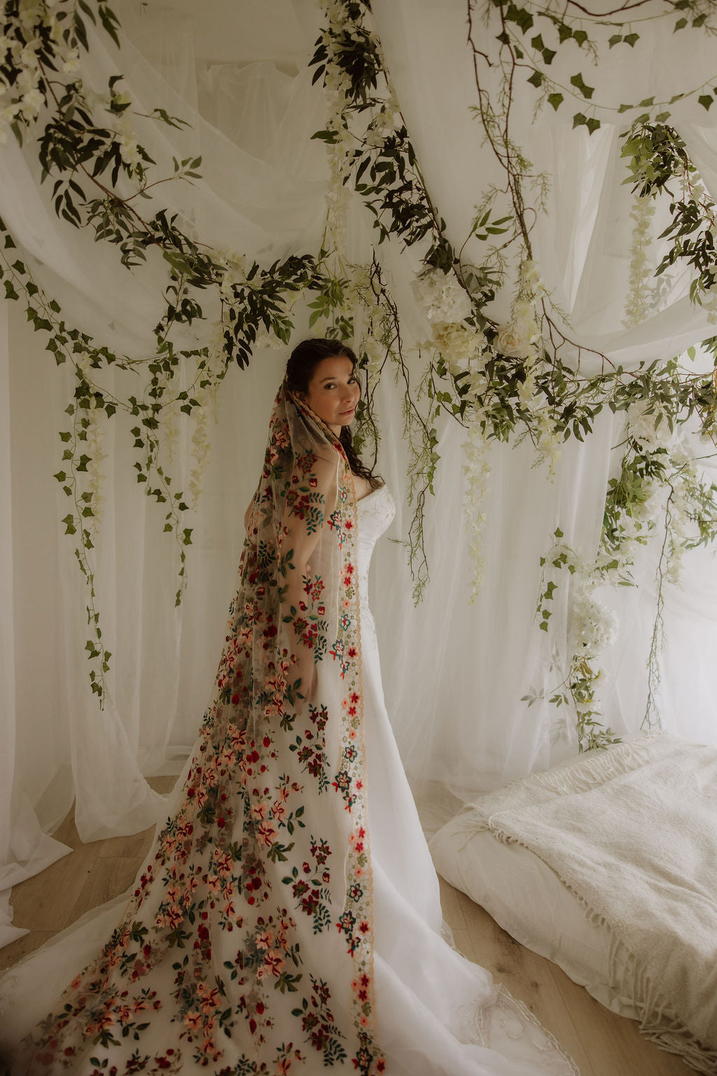 Jewel | Floral Wedding Veil