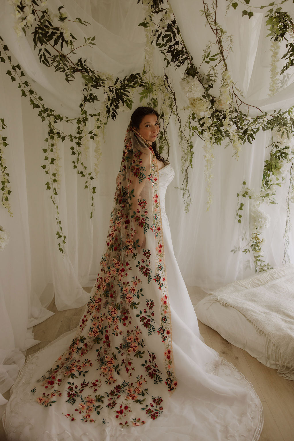 Jewel | Floral Wedding Veil